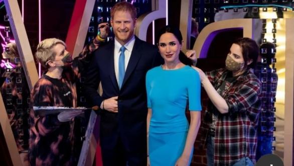 Harry and Meghan, en el museo de Londres. Foto Madame Tussauds London/Tomada de El Clarín