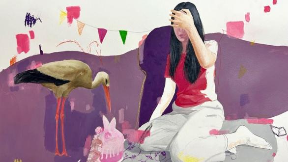 Rahma Lhoussig at the National Museum of Contemporary Art in Lisbon