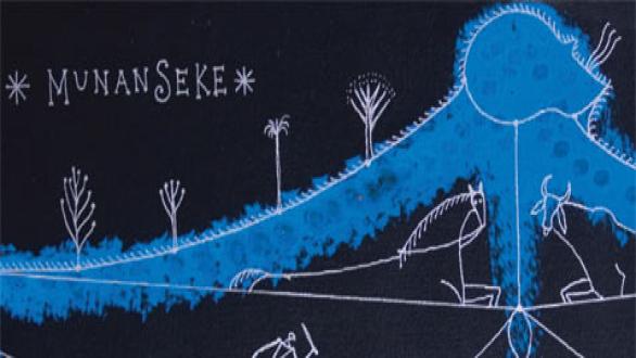 MUNANSEKE BACHECHE, by José Bedia (Detail)
