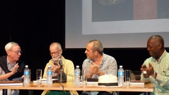 Eusebio Leal Spengler, Nelson Herrera Ysla, Jesús David Curbelo  y Eduardo Roca Salazar (Choco)