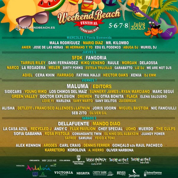 logosprincipales_CARTEL_POST_Weekendbeach_2023
