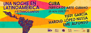 Cuba se sumará al proyecto conjunto Una noche en Latinoamérica 