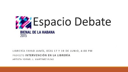 Espacios de debate de la 12º Bienal de La Habana en Librería Fayad Jamís