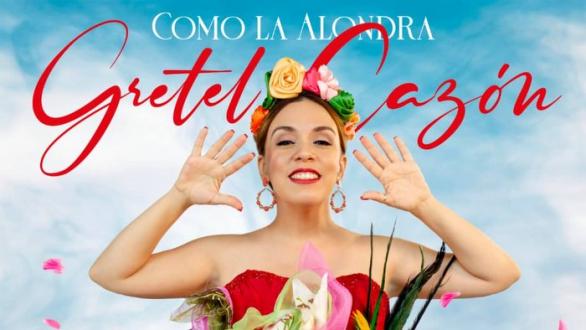 portada del disco Como la Alondra de Gretel Cazón. Sello Unicornio