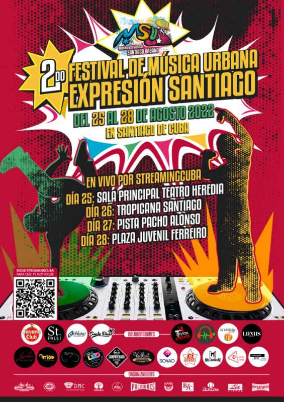 Cartel de “Expresión Santiago”