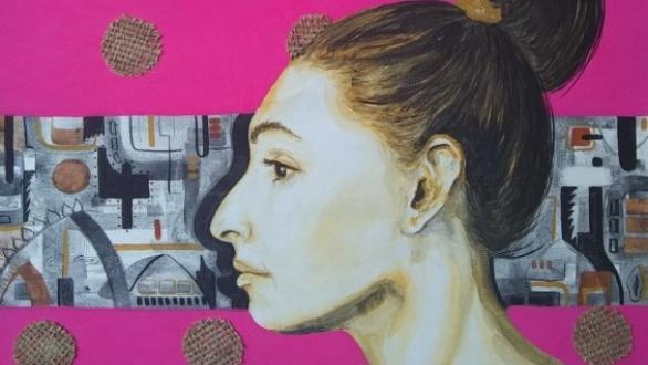 Detalle de obra ROSTROS, de Aníbal de la Torre Cruz