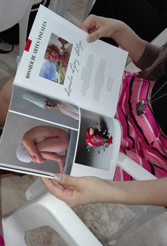 Por vez primera una artista visual espirituana llega a las páginas de Arte por excelencias. (Foto: Lisandra Gómez/ Escambray)