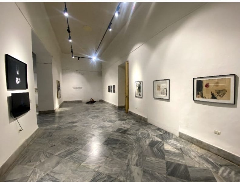 Obras en la muestra colectiva Vaso de tiempo