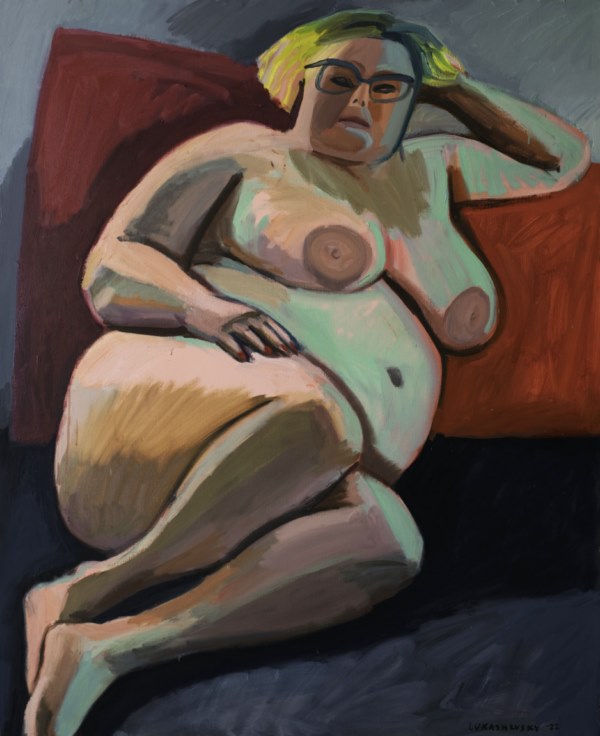 Anna Lukashevsky_The Accountant, 2022, oil on canvas
