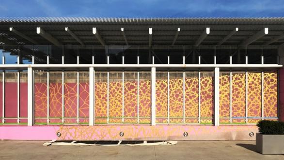 Judy Ledgerwood, Chromatic Patterns for The Art Institute of Chicago, 2018. In Progress.