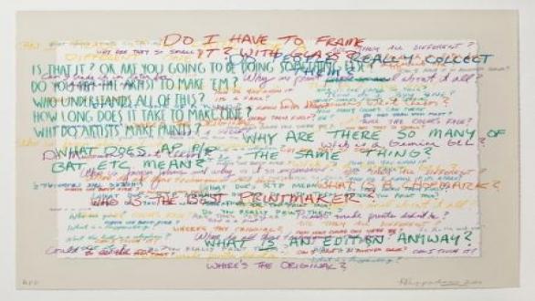 What is a Print? [¿Qué es una Estampa?], 2000 Litografía / Lithograph