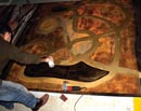 El artista realizando el mural del lobby en el Hotel Meliá Shangai
The artist has made a mural for the lobby of the Shangai Melia Hotel