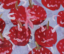 ORESTES HERNÁNDEZ
Fresa, mucha fresa / Detalle de la obra Qué manera de quererte, 2008
Óleo sobre lienzo / Oil on canvas / 500 x 260 cms