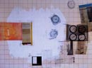 Robert Rauschenberg
Paragraph III, 1996 / Lápiz, acuarela, collage y libreta de apuntes Watercolor, collage / 38,9 x 50,9 cm