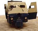 Verónica Riedel (Guatemala)
Mototaxi Blindado (TUK TUK blindado), 2008
Mixta / 250 x 186 x 190 cm
Armored Motor Taxi (armored TUK TUK) / Mixed