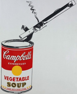 Andy Warhol. Big Campbell Soup Can with Can Opener (Vegetable)
