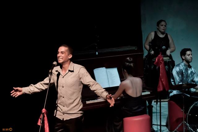 actores en escena