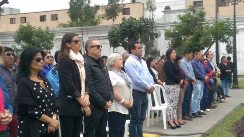Mariella Stuart, de MSP&Asociados y colaboradora del Grupo Excelencias; Verónica de Santiago, directora del Grupo Excelencias; Bernardo Roca Rey, presidente de la Asociación Peruana de Gastronomía, APEGA; Teresa Fuller Granda y Enrique Peramás, alcalde del Rímac