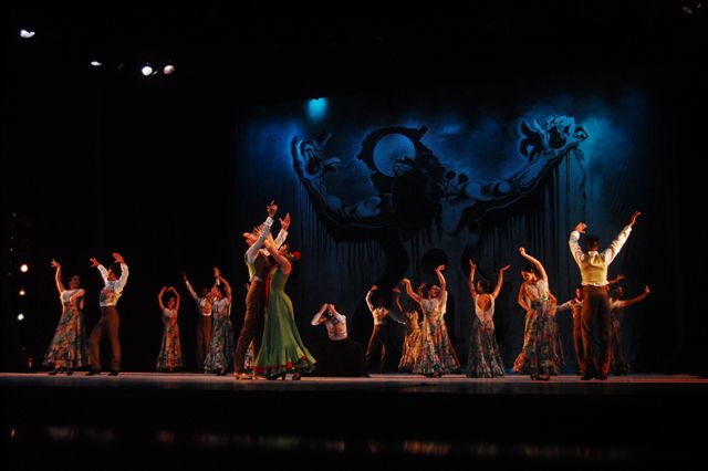 Bailarines en escena