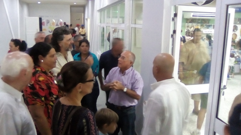 Personas reunidas- Abel Prieto- Lázara Mercedes López- Mario Escalona