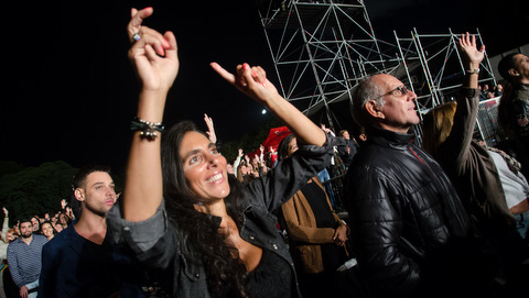 público en concierto de Juan Luis Guerra en Buenos Aires