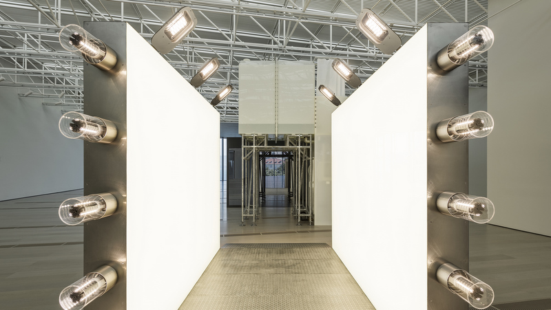 Light Corridor by Carsten Höller - Centro Botín Santander. Photo by Attilio Maranzano