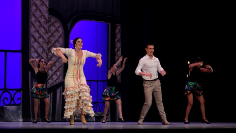 bailarines de flamenco en escena