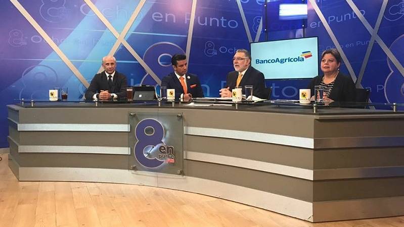 panel en la televisión