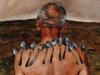 Caio Pacela, O Devoto (detail), 2024. Oil on canvas, 50 x 40 cm. Photo: Jaime Acioli.