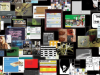 Collage de capturas de obras de net art creadas para la plataforma artport del Whitney Museum