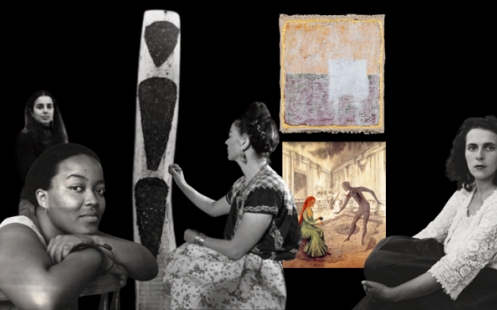 obras y retratos de destacadas artistas latinoamericanas cuya presencia en museos, galerías y subastas internacionales ha crecido en los últimos años.