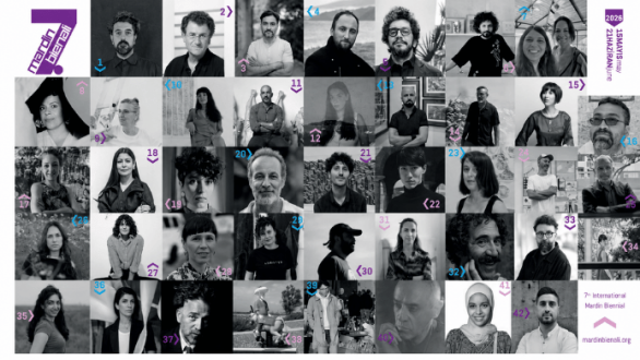 Artistas participantes en la 7ª Bienal de Mardin 2026, evento internacional de arte contemporáneo celebrado en la histórica región de Mesopotamia, en Turquía.