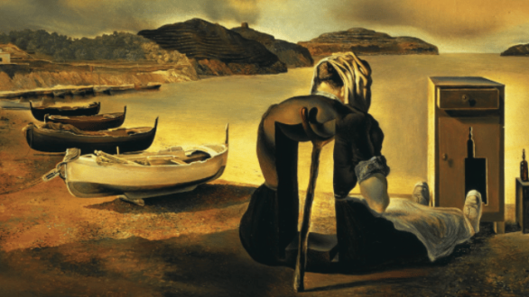 Salvador Dalí. El destete del mueble-alimento, 1934